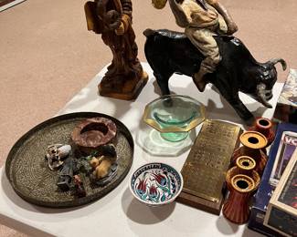 Various vintage decorative objects