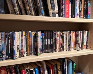 Variety of popular books and media tapes
