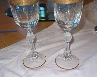 Vintage Crystalite Bohemia Jessie stemware
