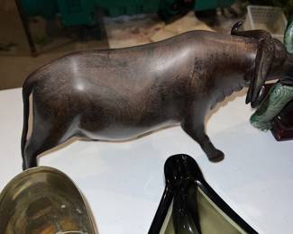 Vintage water buffalo figurine