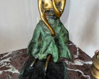 Louis Icart Bronze female figurine