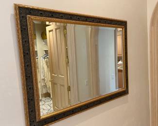 Vintage rectangular wall mirror