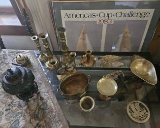 brass plus Ming vase