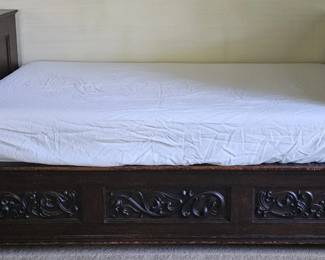 Gothic day bed from ca 1900s - fits a twin bed mattress