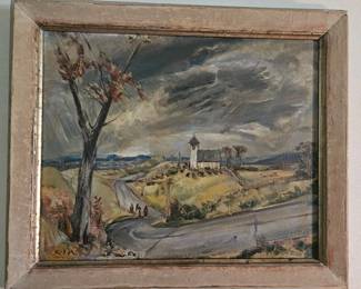 Original painting by Karl Mattern painted in 1946