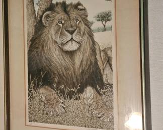 one of 3 limited edition prints by Susan Sona - the other 2 are a Panda & a Tiger