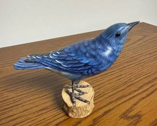 026 woodenmountainbluebirdfigurinebywil