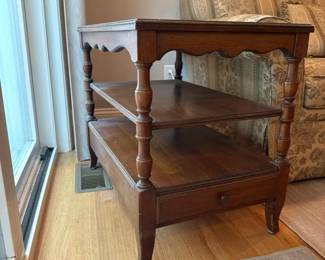223 vintagewoodensidetablewithdraweran