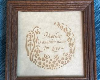 074 framedpapercutartmotherisanotherna