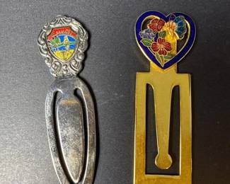 303 vintageenamelmetalsouvenirbookmarks