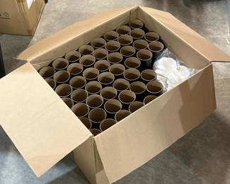 251 lotofblackcardboardmailingtubeswit