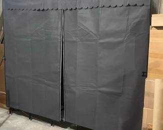 110 largeportablegrayfabricwardrobeclos