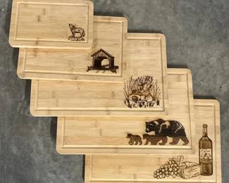262 laserengravedcuttingboardset
