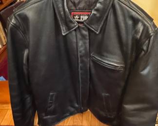Riding leather jacket