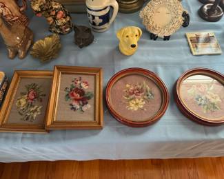 Vtg needlepoint