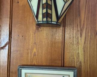 stained glass light cover and print