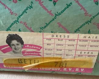 Madame Alexander doll