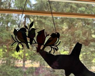 hanging birds