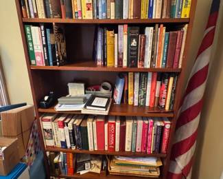Books/flag pole