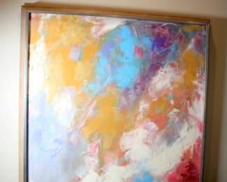 Abstract Oil on Canvas