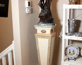 Remington Bronze "Mountain Man" on Pedestal