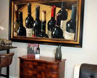 Large David Arvid Wine Bottle Giclee