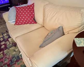 Pottery Barn Comfort Roll Arm Slipcovered Sofa