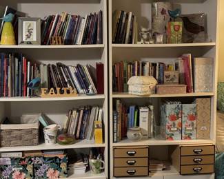 Assorted Books and Decorative Items