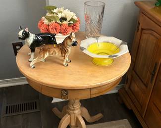Blonde side table