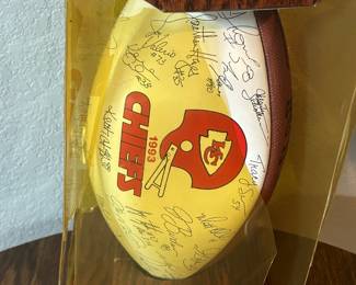Signed chiefs football