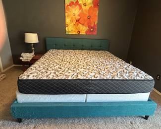 King size bed and frame