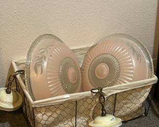 Matching antique ceiling lights