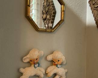 Ceramic wall lambs