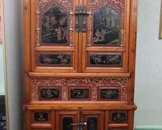 Antique Chinese Wedding Cabinet 