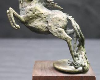 Carl Tasha Limited Edition Unicorn Brass Sculpture - Signed