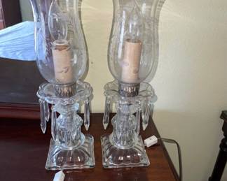 2 crystal lamps $50 each