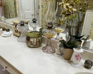 Hurricane lamps $25 each