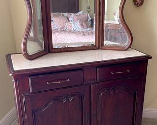 Mahogany buffet or washstand $300
