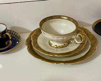Teacup and saucers $8 blue white $15
