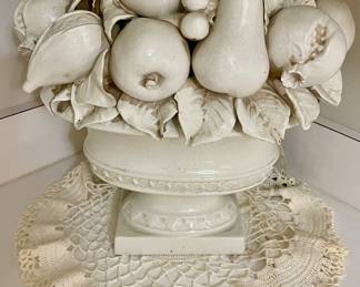Italian porcelain fruit $95