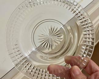 Tiffin glass plates $5 each