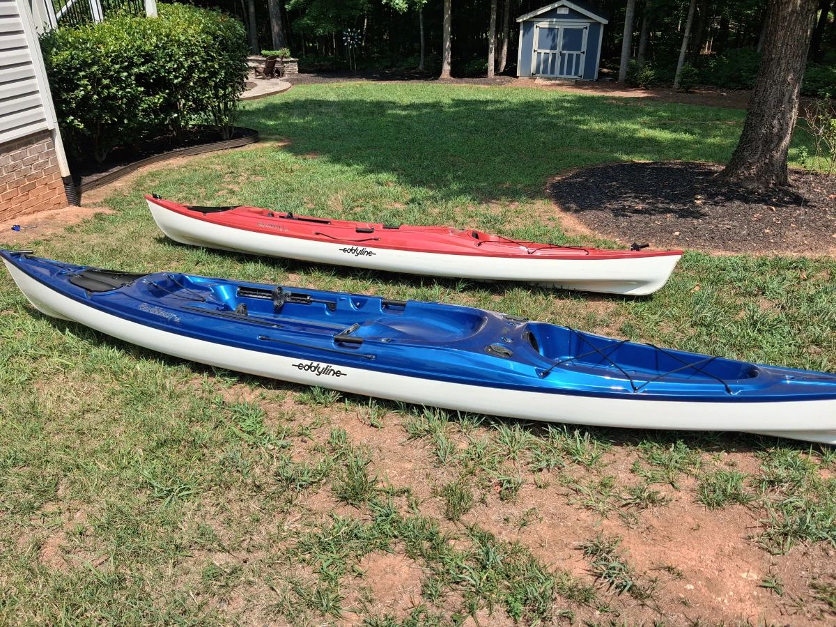 Eddyline carbonlite kayaks one is 12 and one is 14