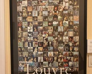 Muse du Louvre Collage Poster