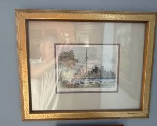 Edward Faraghian Toronto Waterfront Watercolor Print