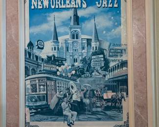 New Orleans Jazz by Isaac Thompson Framed Print