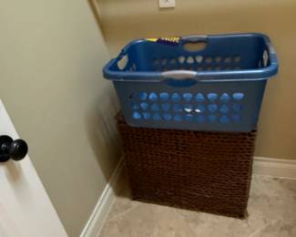 Woven Wicker Laundry Hamper