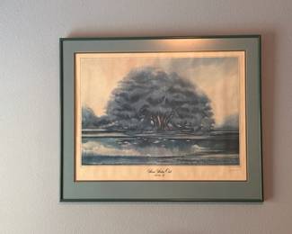 John Clemmer Seven Sisters Oak Lithograph