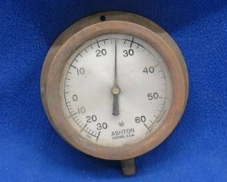 Lot 127. Brass Ashton gauge
