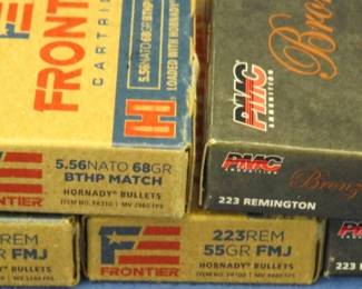 Lot 285. 100 mixed 223 Rem rounds