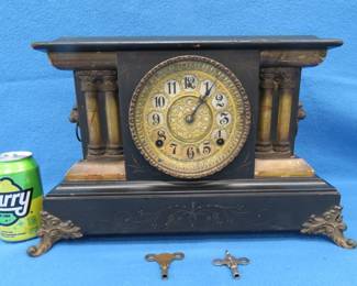 Lot 21. Gilbert mantle clock for parts or repair